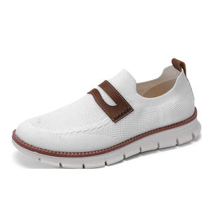 2025 nouvelles <span class=keywords><strong>chaussures</strong></span> <span class=keywords><strong>de</strong></span> <span class=keywords><strong>marche</strong></span> tissées respirantes à la mode pour hommes avec chaîne <span class=keywords><strong>de</strong></span> tirage réglable décontracté en plein air léger affaires - Product Image 6