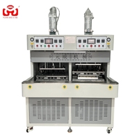 Machine semi-automatique pneumatique de formage et de fusion par pressage à chaud pour houppettes à poudre coussin d'air