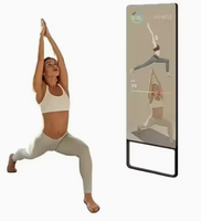 Écran LCD publicitaire Android 32 pouces, miroirs intelligents futuristes, signalisation numérique, miroir magique mural, fitness