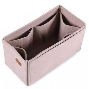 Vente chaude Qualité Mode Cosmétiques Sac Arc Motif Multicolore Feutre Doublure Fermeture Ouverte Élégant Marque Sac Soutien Intérieur 3-6L - Product Image 5