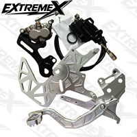 Kit de Frein à Main Hydraulique Double Étrier Durable, Léger en Alliage d'Aluminium, à Fixation par Vis, pour Talaria MX3 MX4 Sur-Ron Ultra Bee