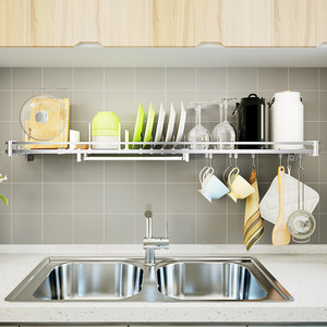 304 Stainless Steel Wall Mounted Spice Rack Single Layer <b>Kitchen</b> Utensil <b>Storage</b> Shelf - Product Image 2