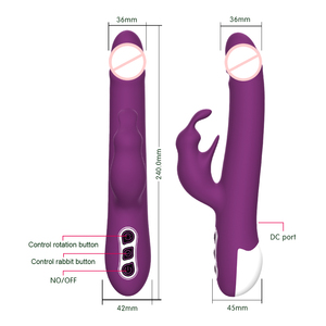 Vibrador de Clítoris Rotatorio <span class=keywords><strong>Y</strong></span> Love Big Dildo, Vibrador de Silicona Suave para el Punto G, Potente Vibrador de Conejo, Juguetes Sexuales para Mujeres, OEM <span class=keywords><strong>y</strong></span> ODM - Product Image 2