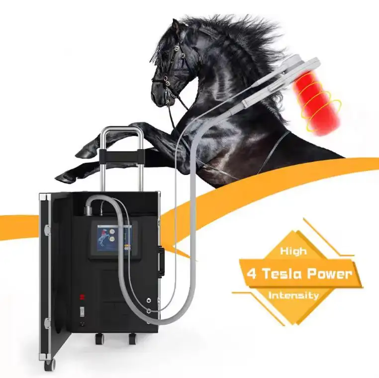 Máquina física magneto física portátil PEMF para tratamiento de caballos y terapias lesionadas