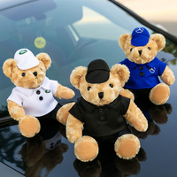Ensemble de peluches ours en peluche huit couleurs, avec polo et casquette de baseball, poupée en peluche, OEM ODM, vente en gros personnalisée en vrac