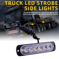 Aksesoris Mobil Aluminium 6smd Lampu LED Strobo Peringatan Truk Lampu Penanda Samping untuk Truk SUV Lampu Truk Pick Up