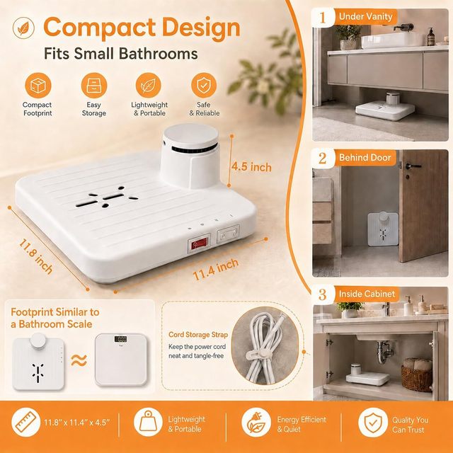 Portable Electric Bathroom Body Dryer Machine Full Body Dryer After the Shower with Warm and Cool Wind