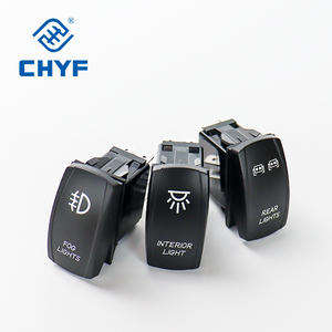 Chyf IP67 không thấm nước chiếu sáng LED Rocker Thiết bị chuyển mạch 5pin 12V 24V 220V dpst nút thiết bị chuyển mạch ON-OFF-On cho xe Thuyền biển - Product Image 3