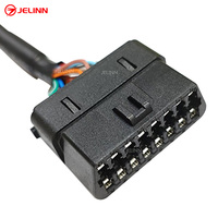 Universal OBD 2 J1962 OBDII Obd2 t-harness Splitter Spliter Y Cable con múltiples soportes de montaje para todas las marcas de automóviles