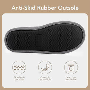 पुरुषों की आरामदायक मेमोरी फोम फोम के साथ इनडोर घर के जूते - Product Image 6