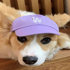 Luxo cão produtos <span class=keywords><strong>pet</strong></span> acessórios <span class=keywords><strong>pet</strong></span> chapéu verão lona <span class=keywords><strong>pet</strong></span> baseball <span class=keywords><strong>cap</strong></span> com orelha buracos - Product Image 5