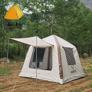 Tenda <span class=keywords><strong>da</strong></span> <span class=keywords><strong>campeggio</strong></span> gonfiabile a singolo strato per tenda <span class=keywords><strong>da</strong></span> famiglia rivestita in vinile nero tenda interna ad alta resistenza impermeabile e UV - Product Image 2