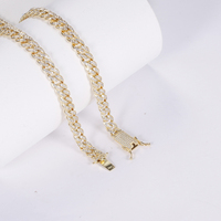 Collier chaîne à maillons en argent 925 plaqué or 18K 14K pour hommes et femmes, vente en gros Chine, idéal pour mariages en France