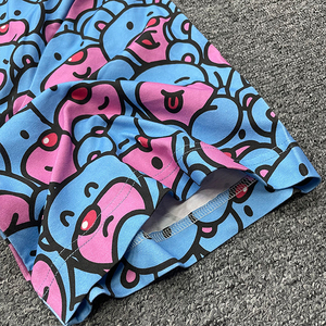 เสื้อยืดคอกลมแฟชั่นลายการ์ตูนพิมพ์ลายโพลีเอสเตอร์ระบายอากาศได้ดีทรงโอเวอร์ไซส์ - Product Image 5