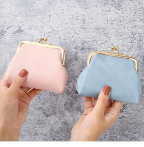 Porte-monnaie rétro pour femmes, court, en PU, avec boucle ouverte, couleur bonbon, sac à monnaie Z0068 - Product Image 2