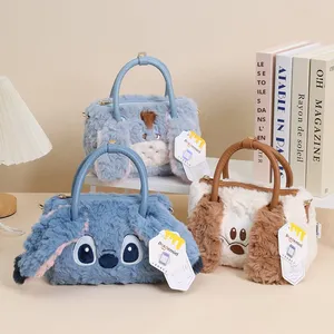 Bolso Bandolera de Peluche Oficial de Lilo & Stitch con Judy, Stitch, <span class=keywords><strong>Eeyore</strong></span> y Pluto, Relleno de Algodón PP Suave - Product Image 2