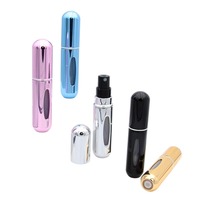 Mini Portable 5ml 8ml 10ml En Aluminium Parfum Atomiseur Voyage Rechargeable Vide Coloré Style Bouteille quantité minimale de commande 100pcs