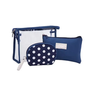 Customizable PVC Makeup <b>Travel</b> <b>Wash</b> <b>Bag</b> with Zipper Closure Fashionable Clear Waterproof Design with Letter Pattern Logo Option - Product Image 6