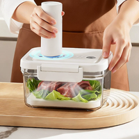 Boîte de conservation sous vide électrique, hermétique, de qualité alimentaire, pour réfrigérateur, pour fruits, légumes et viande