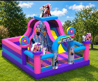 Château gonflable commercial de grande taille pour enfants et adultes, intérieur/extérieur, avec protection UV et matériau ignifuge