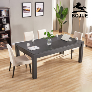 Mesa de Billar de Lujo Fusion Convertible en Mesa de Comedor de 7 Pies Moderna, Pizarra de Hule y Cojines de MDF con PVC para Deportes de Interior y Hogar - Product Image 5