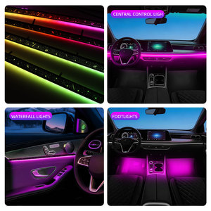Luz Ambiental Interior para Auto Universal de 12V RGB, Control por Aplicación, Sincronización con Música, Tira LED, Kit de Decoración de Iluminación Ambiental - Product Image 5