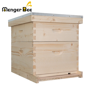 รังผึ้งแบบ Langstroth 2 ชั้น ทำจากไม้สน ยี่ห้อ New Menger Bee Warehouses พร้อมอุปกรณ์เลี้ยงผึ้ง ชุด 10 เฟรม สำหรับฟาร์มผึ้ง แบบยังไม่ประกอบ - Product Image 5