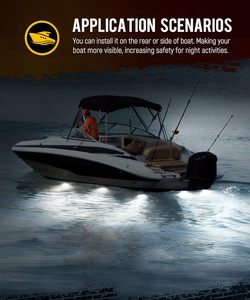 Les lumières sous-marines de bateau d'IP68 9W LED ont mené les lumières submersibles de tache 12V 24V - Product Image 6