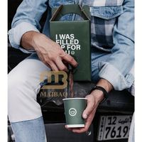 Distributeur de café arabe personnalisé à emporter, Gahwa en sachet, sachet de café écologique avec bec verseur