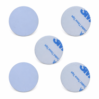 Étiquette adhésive ronde NFC RFID 25 mm, carte PVC avec puce 213 ISO 14443A pour l'identification des entreprises