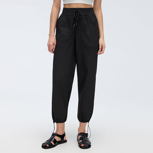 Pantaloni Jogger Larghi Personalizzati da <span class=keywords><strong>Donna</strong></span>, Leggeri con Coulisse e Vita Elastica, Vestibilità Ampia, Stile <span class=keywords><strong>Cargo</strong></span> Casual, Pantaloni Sportivi da Corsa con Tasche Laterali - Product Image 6