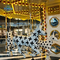 Fun Fair Rides Super Double Decker Carrousel High Manufacturers Standard Merry Go Round à vendre