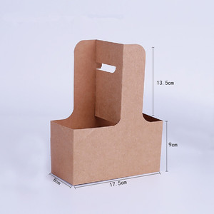 <span class=keywords><strong>Carton</strong></span> ondulé écologique porte-gobelet plateau poignée artisanat papier à emporter Portable porte-café élégant porte-gobelet plateau - Product Image 3