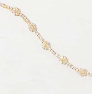 Pulseras de moda apilables con bloqueo de 14K de oro amarillo para mujer, joyería con caja de regalo, pulsera de moissanita hecha a mano, producto a granel - Product Image 2