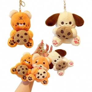 Llaveros de peluche al por mayor, bonitos, con diseño de comida simulada, de ballet, de oso para niñas y de juguete lindo para niños - Product Image 5