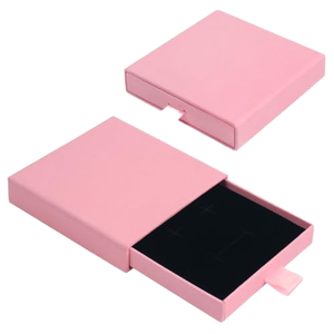 Boîte à bijoux de style tiroir en carton pour boucles d'oreilles, colliers, bracelets, bagues – Emballage cadeau en gros - Product Image 1