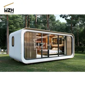 Bedroom container house prefab apple house prefab modular container house trailer apple cabin