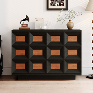 Commode <span class=keywords><strong>patchwork</strong></span>: pour le salon (comme armoire de rangement/armoire latérale de canapé) et la chambre à coucher (comme armoire de fin de lit) - Product Image 2