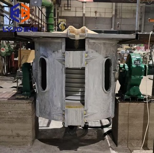 Fourneau de fusion à induction industriel de 100 kg à 20 tonnes, machine de fusion de ferraille et de fer avec plusieurs dispositifs de protection de sécurité - Product Image 1