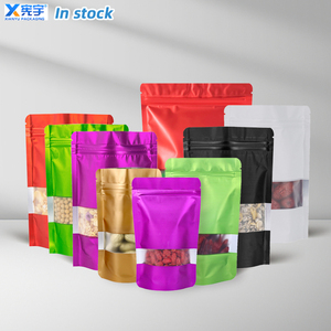 Bolsa de Embalaje de Plástico con Cierre Hermético y Ventana <span class=keywords><strong>para</strong></span> Alimentos, Personalizable con Logotipo, de Aluminio Colorido, Resistente a Olores - Product Image 4