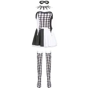 Женский костюм клоуна на Хэллоуин, Непослушный костюм клоуна арлеквина