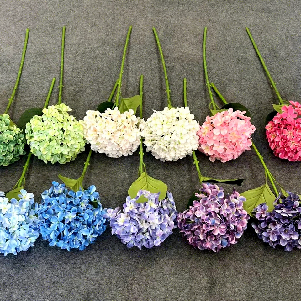 AR-589 High Quality Hydrangea 85cm 3D Printing Classic Hydrangea ...