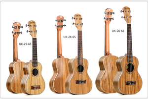 <span class=keywords><strong>Ukulele</strong></span> de <span class=keywords><strong>concert</strong></span> <span class=keywords><strong>Deviser</strong></span> UK24-65 en bois de zèbre de 24 pouces à prix avantageux - Product Image 2