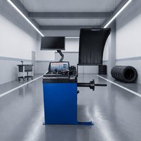 Máquina Balanceadora de Neumáticos para Reparación de Automóviles, Balanceadora de Ruedas, Equipo de Balanceo Dinámico para Taller