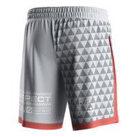 Shorts hybrides 2-en-1 à fente haute, sans besoin de sous-vêtements supplémentaires, couche de base compressive anti-transpiration pour la compétition MMA BJJ