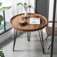 Table d'appoint ronde minimaliste nordique pour la maison moderne, design européen, meubles de salon avec hauteur réglable, matériau métallique