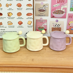 To.You Ceramic <b>Mug</b> 301-400ml With Lid Heat Resistant Gift For Women Home Use - Product Image 3