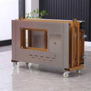 ZDS100 petit <span class=keywords><strong>Mini</strong></span> pliant Double lame scie à Table coulissante Machine à bois combiné rabot scie à Table scie à bois - Product Image 3