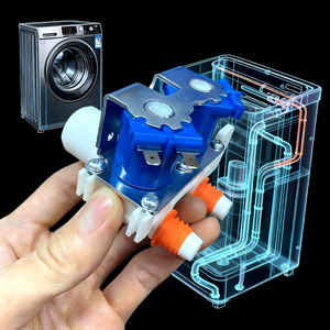 Válvula de Entrada de Agua Eléctrica de Conexión Rápida Original, Normalmente Cerrada, Válvula de Drenaje Solenoide <span class=keywords><strong>para</strong></span> Lavadoras Automáticas, Repuesto - Product Image 1