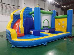 Château gonflable pour enfants Jumping Dear Pink, <span class=keywords><strong>location</strong></span> pour fêtes, avec installation facile, tissu en nylon, 300x285x230cm - Product Image 3